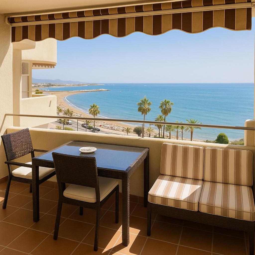 El Estudio De La Playa Benalbeach Vistas Al Mar بينالماذينا المظهر الخارجي الصورة